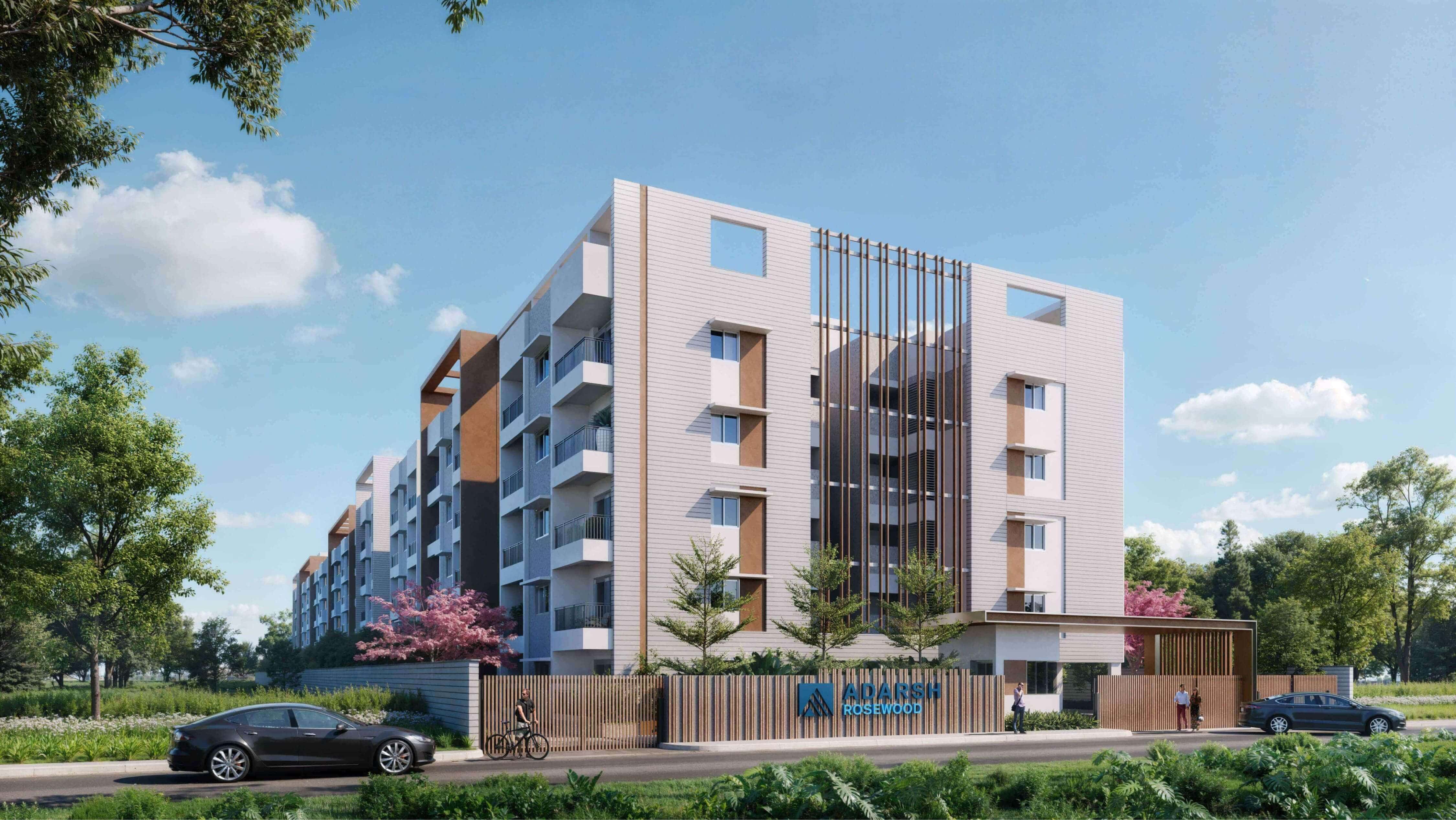Adarsh Rosewood project view